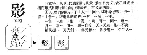 影意思|影